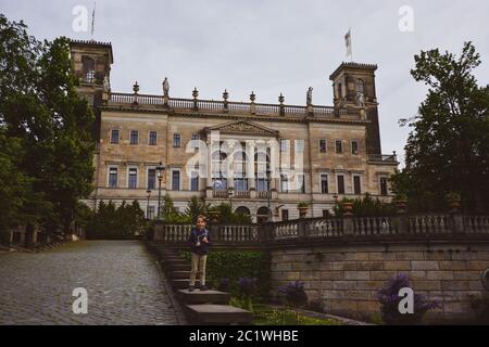 Château d'ALBRECHTSBERG, DRESDE, Allemagne à l'été 2020 Banque D'Images