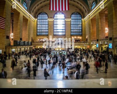 À l'intérieur de la gare Grand Central à New York Banque D'Images