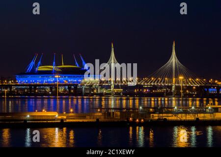 Saint-Pétersbourg - Krestovsky Stadium, stade du Zenit Saint-Pétersbourg Banque D'Images