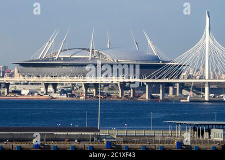 Saint-Pétersbourg - Krestovsky Stadium, stade du Zenit Saint-Pétersbourg Banque D'Images