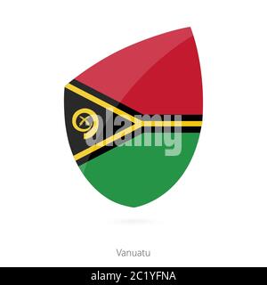 Drapeau de Vanuatu. Illustration vectorielle. Illustration de Vecteur