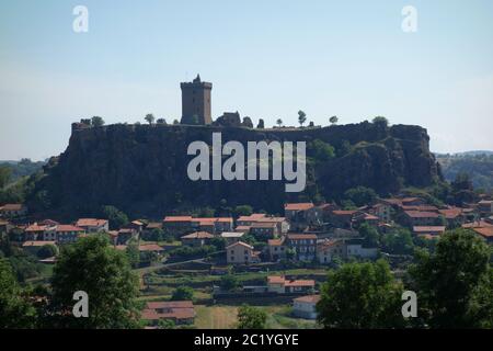 La Forteresse de Polignac en France Banque D'Images