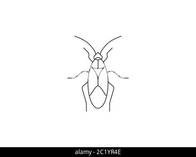 Icône animal, insecte, insecte. Illustration vectorielle, conception plate. Illustration de Vecteur