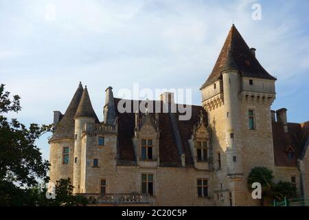 Château les Milandes en Dordogne Banque D'Images