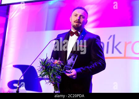 Prague, République tchèque. 1er février 2019. ***PHOTO DU FICHIER*** le gouvernement tchèque a approuvé la nomination de Petr Hurka, jusqu'à présent député à la section législative du ministère du travail et des Affaires sociales, le nouveau ministre adjoint de l'intérieur pour la fonction publique le 15 juin 2020, a déclaré le PM Andrej Babis (ANO) à CTK. *** Petr Hurka, ministre adjoint de la législation du ministère tchèque du travail et des affaires sociales, a reçu le prix de l'avocat de l'année pour le droit du travail, le 1er février 2019, à Prague, République tchèque. Crédit : Roman Vondrous/CTK photo/Alay Live News Banque D'Images