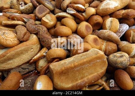 Élimination des produits de boulangerie Banque D'Images