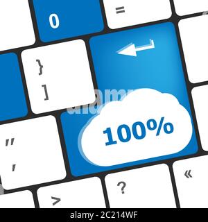 Cent pour cent nature touche au clavier Banque D'Images