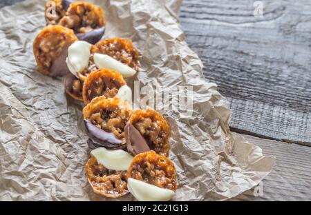 Florentins aux amandes Banque D'Images