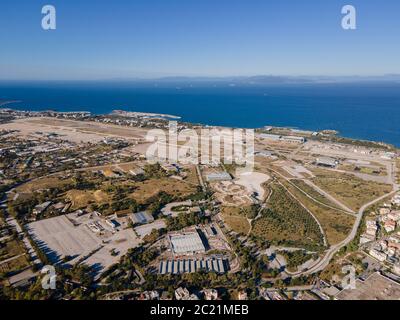 Elliniko, l'ancien aéroport d'Athènes Banque D'Images