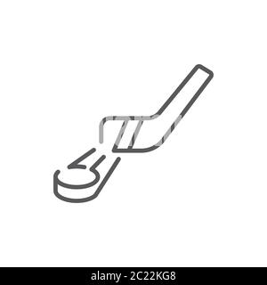 Symbole de vecteur de hockey sur glace sport isolé sur fond blanc Illustration de Vecteur