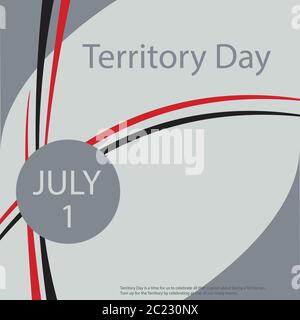 Le jour du territoire est un moment pour nous de célébrer tout ce qui est grand au sujet d'être un territoire. Prenez part au territoire en célébrant l'un de nos nombreux e Illustration de Vecteur