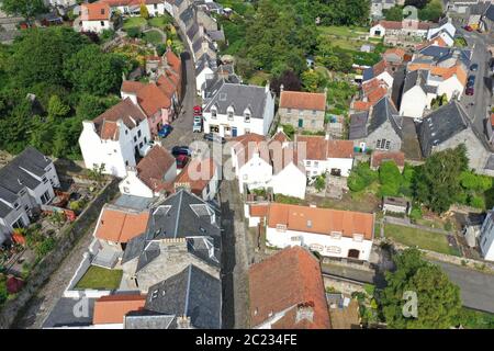 Vue aérienne de Culross Fife Ecosse Banque D'Images