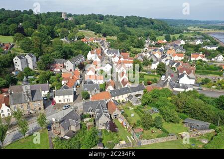 Vue aérienne de Culross Fife Ecosse Banque D'Images