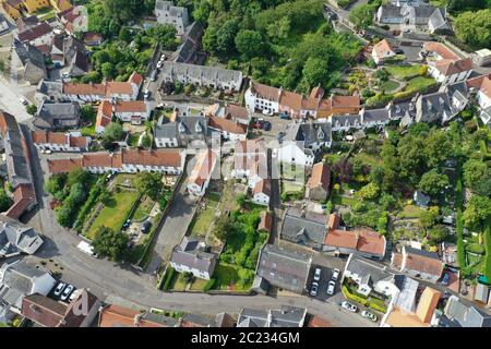 Vue aérienne de Culross Fife Ecosse Banque D'Images