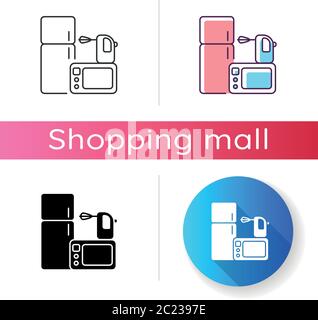 Icône du magasin d'électronique Illustration de Vecteur