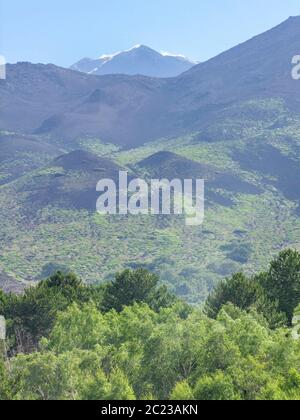 Paysages naturels autour de l'Etna en Sicile Banque D'Images