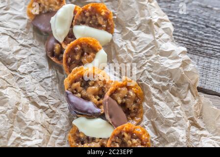 Florentins aux amandes Banque D'Images