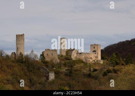 Le château de Brandebourg près d'Eisenach en Allemagne Banque D'Images