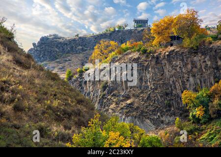 Temple hellénistique de Garni en Arménie Banque D'Images