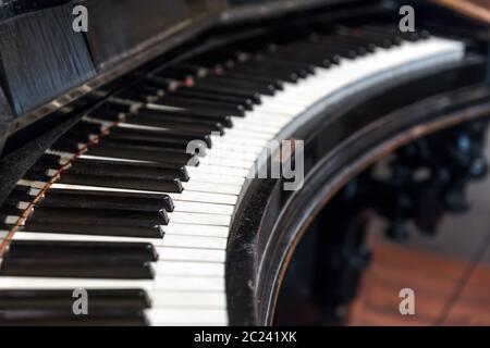 Vintage clavier de piano - la musique Arrière-plan Banque D'Images