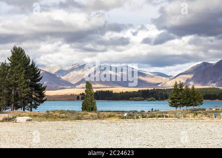 Le lac Tekapo Nouvelle Zélande Banque D'Images