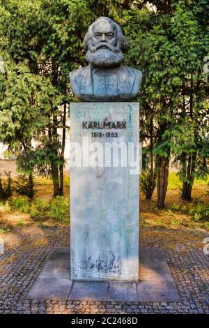 Monument à Karl Marx à Dessau, Allemagne Banque D'Images