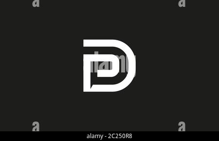 Logo PD design , lettre abstraite logo PD . conception moderne et créative du logo . illustration vectorielle Illustration de Vecteur