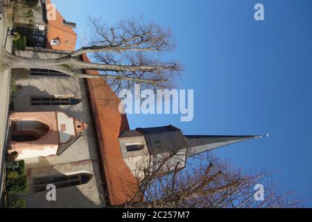 Église de la ville gothique à Schlitz Hessen Banque D'Images