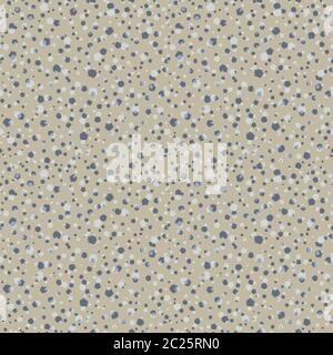 Relief texturé de roche Speckled à trait de galets dense, motif sans couture avec éclaboussures de pierre de granit crème naturelle. Pour les surfaces de sol, Ditsy micro Illustration de Vecteur