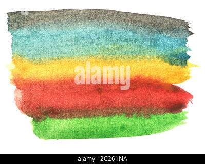 Aquarelle sur blanc Banque D'Images