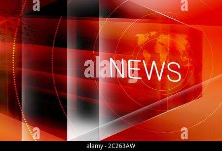 Nouvelles du monde graphique historique avec des flèches et des actualités texte. 3d illustration Banque D'Images