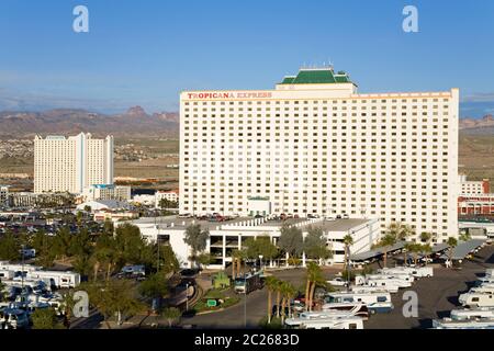 Casinos Tropicana Express & Edgewater à Laughlin City, Nevada, États-Unis Banque D'Images