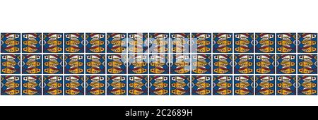 Soudines de poissons diagramme vectoriel sans couture des poissons grillés. Lisbonne St Antonio Festival traditionnel portugais de la cuisine. Juin rue Portugal Illustration de Vecteur