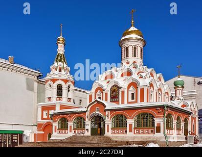 Cathédrale de Kazan, Moscou, Russie Banque D'Images