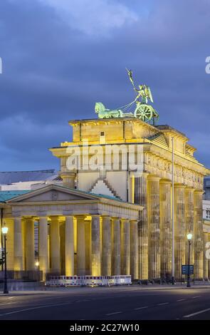 Porte de Brandebourg, Berlin Banque D'Images