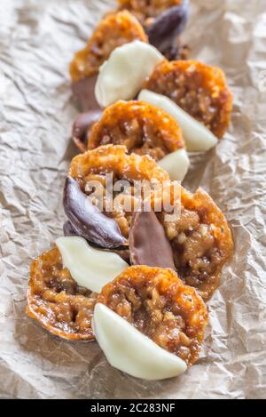 Florentins aux amandes Banque D'Images