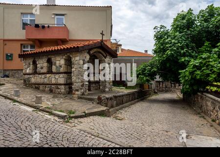 Chapelle de Saint Constantin le Grand et Sainte Hélène de Constantinople d'une ancienne ville balnéaire de Sozopol, sur la mer Noire La Mer Noire en Bulgarie Banque D'Images