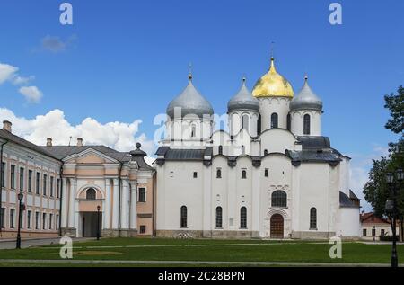 Cathédrale Sainte-Sophie la sagesse de Dieu, Veliky Novgorod Banque D'Images