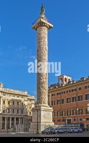 Colonne de Marc-aurèle, Rome Banque D'Images