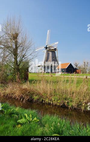 Moulin 'de Hoop' (1865 / 2012), 't Zand, district de Schagen, province Nord-Hollande, pays-Bas Banque D'Images