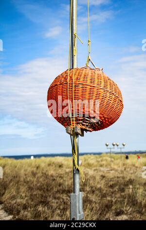 Ballon de lifeguard sur la mer Baltique Banque D'Images