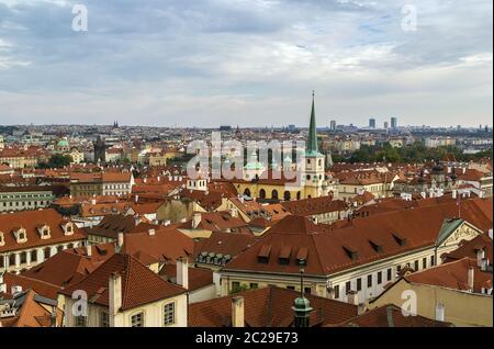 Vue sur Prague, république tchèque Banque D'Images