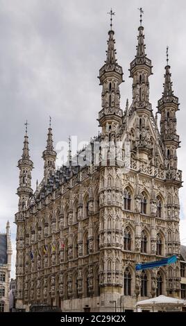 Hôtel de ville de Louvain, Belgique Banque D'Images