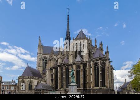 Cathédrale d'Amiens, France Banque D'Images