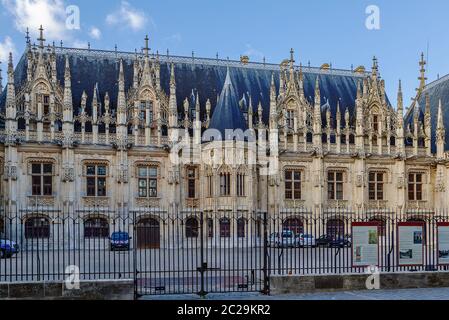 Palais de justice de Rouen, France Banque D'Images