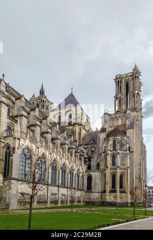 La Cathédrale de Laon, France Banque D'Images