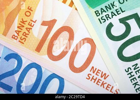 Nouveaux Shekels israéliens, de l'expérience en affaires Banque D'Images