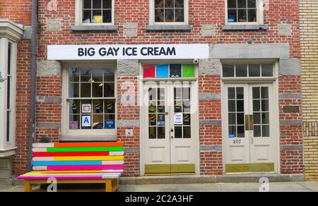 La boutique Big gay Ice Cream de New York. Banque D'Images