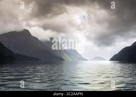 Parc national du Fiordland du Doubtful Sound impressions Nouvelle-Zélande Banque D'Images