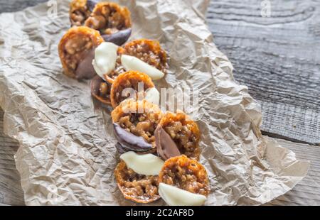 Florentins aux amandes Banque D'Images